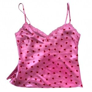 Pink Monogram Hearts Cami Top